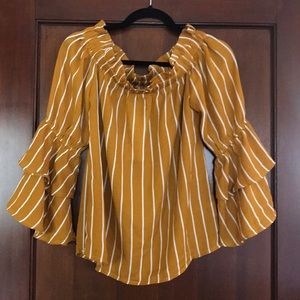 NWT Mustard Blouse